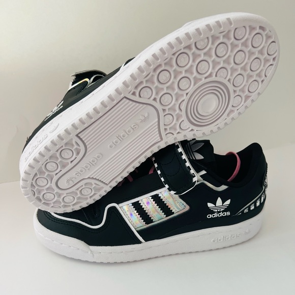 NEW RARE Adidas Forum Plus I Love Dance Black White Silver FY5225 - Picture 8 of 10